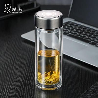 Cino Portable Double Wall Glass Cup