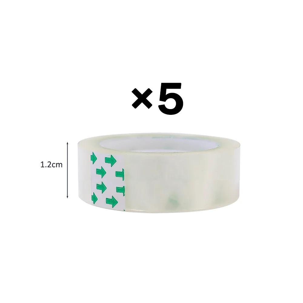 1-10 Rolls See Through Tape Refills Clear Tape Refills for Dispenser Invisible Tapes for Office Home School Supplies 18/12/8mm