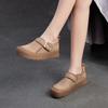 GKTINOO Casual And Comfortable Thick Soled Shoes Spring 2025 New Round Toe Genuine Leather Women's Flat Platform Shoes