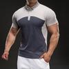 58A602 Summer American Casual Short-sleeved Fashionable Sports Slim Elastic Fitness Outdoor T-shirt Men