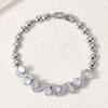 Bracelet New Style Light Luxury Full of Zircon Bracelet for Women Retro Bean Style Jewelry