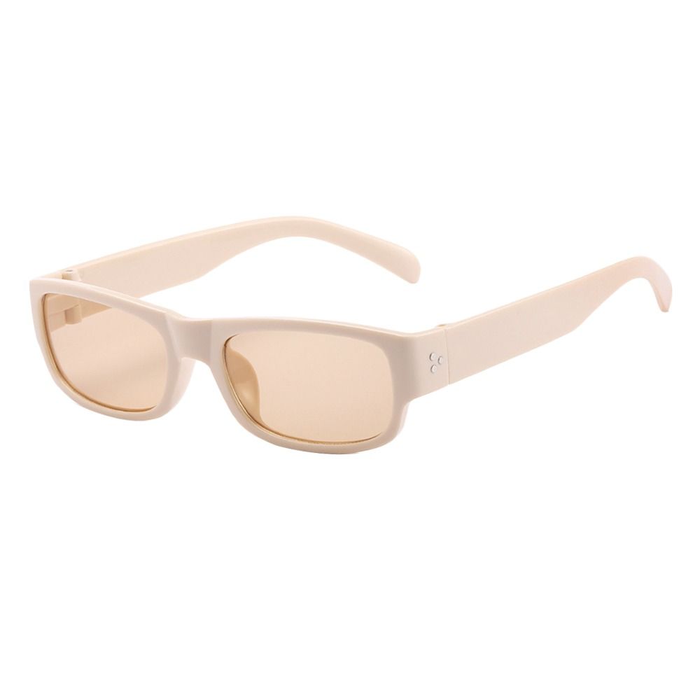UV400 Protection Black Shades Narrow Square Frame Driving Glasses  for Women Men