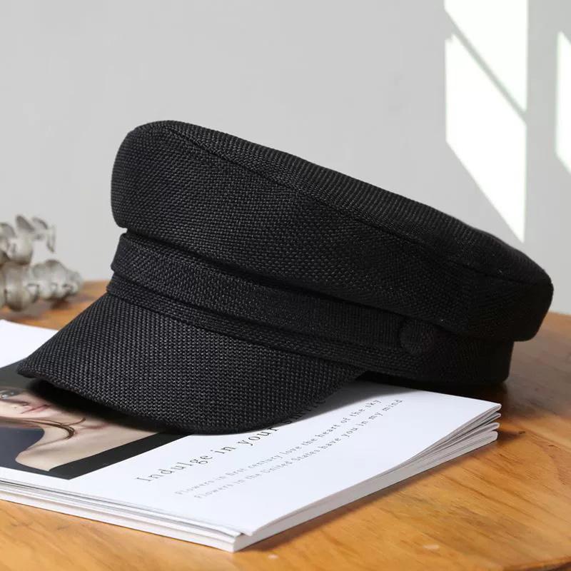 Newsboy Brand Latest Fresh School Old Vintage Octagonal Casual Fashionable Trendy Hat Navy Cap Female Summer Spring Women'S For Berets Hats Kepi