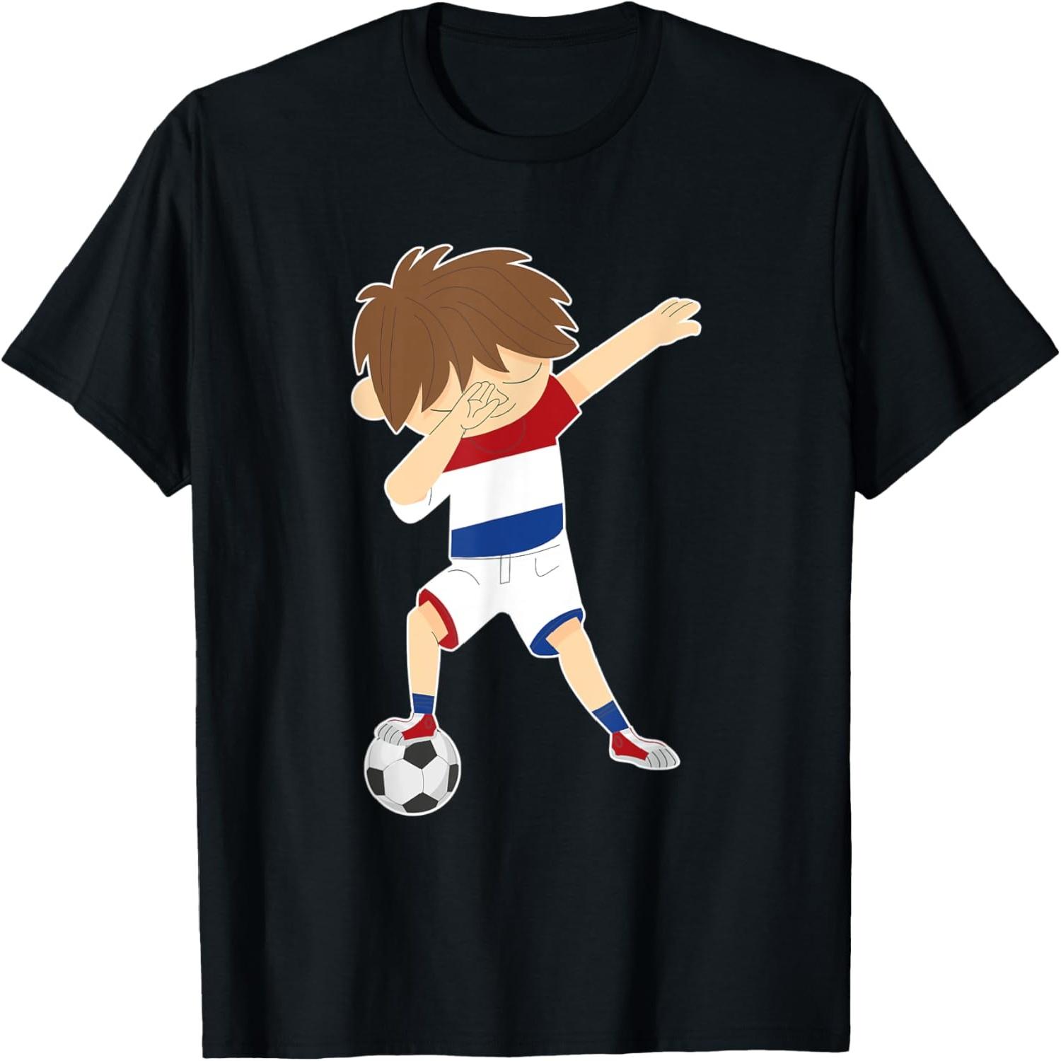 

Футболка с даб-позой голландского футболиста S разноцветный