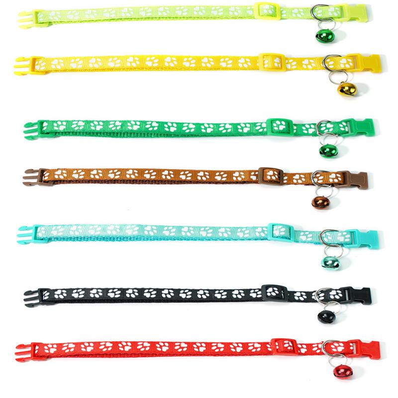 Dog Paw Print Pet Traction Rope Adjustable With Collar Puppy Collar Set Pet Walking Lead Rope Breathable Puppy Cat Accessories