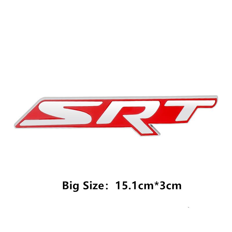 Metal 3D Car Rear Trunk Stickers For Charger Srt Emblem Badge Sxt Challenger Durango Viper Caliber Grill Emblem Badge Decoration