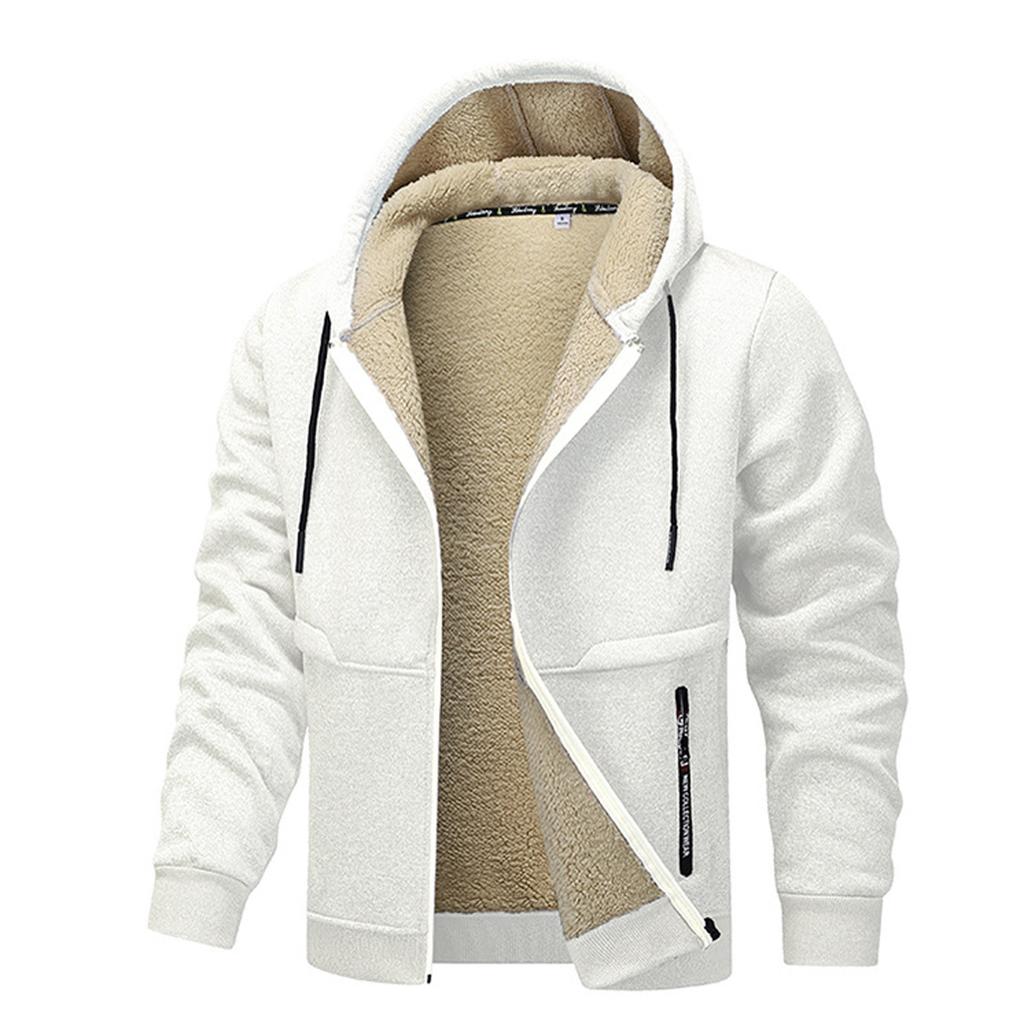Men'S Zipper Jacket, Casual Retro Long Sleeved Cardigan Jacket