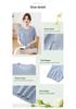 Stylish 2026 Ice Silk Summer T-shirt for Mothers - Short-Sleeved Knitted Top for Middle-Aged & Elderly Women.
