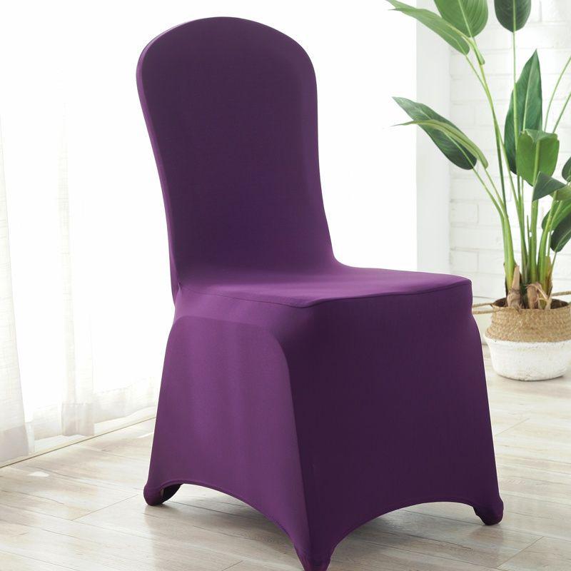 Universal Stretch Chair Cover - Solid Color, Thickened for Hotel, Restaurant, Wedding, Banquet