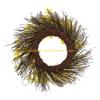 92MF Yellow Flower Wreath for Indoor and Outdoor Decorations, Artificial Spring Wreath for Front Door Wedding Decorations