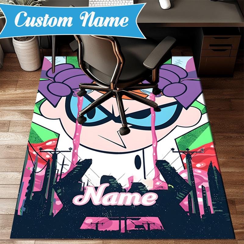 Custom Name Friendship Adventures OddParents Rug for Living Room, Game Rooms, Office, Bedroom, Floor Mat Playful Design, fan gifts Christmas decor