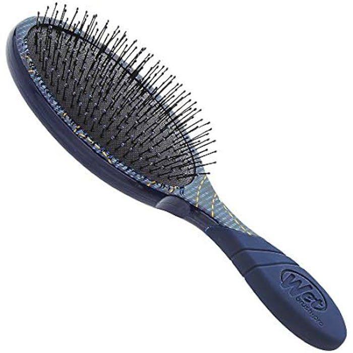Brosse Démêlante - WET BRUSH - Free Sixty Denim - Poils Intelliflex - Poignée EasyGrip - Légère Et Ergonomique