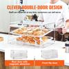 VEVOR Vetrina per Pasticceria, Vetrina da Banco Commerciale a 2 Piani per Panetteria, Scatola Espositore in Acrilico con Accesso Posteriore e Ripiani Rimovibili