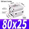 SDA Mini Pneumatic Cylinder, High Thrust, Thin Type, Bore Sizes 20/25/32/40/50