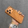 Magnetic Business Sheepskin Leather Case For iPhone 17 Air 16 Pro Max 15 14 13 12 Magsafe Wireless Charging Half-wrap Hard Cover