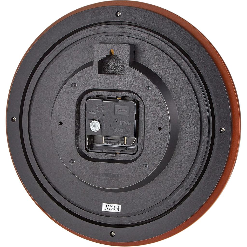 CASIO Quartz Movement Resin, Wooden Wall Clock Unisex White IQ-126-5