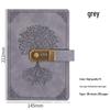 A5 Retro Password Lock Notebook Gift Box Set: Thick Creative Planner & Diary