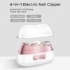Smart Nail Clipper with LED Light USB Rechargeable Portable Electric Nail Grinder Ergonomic Design Automatic