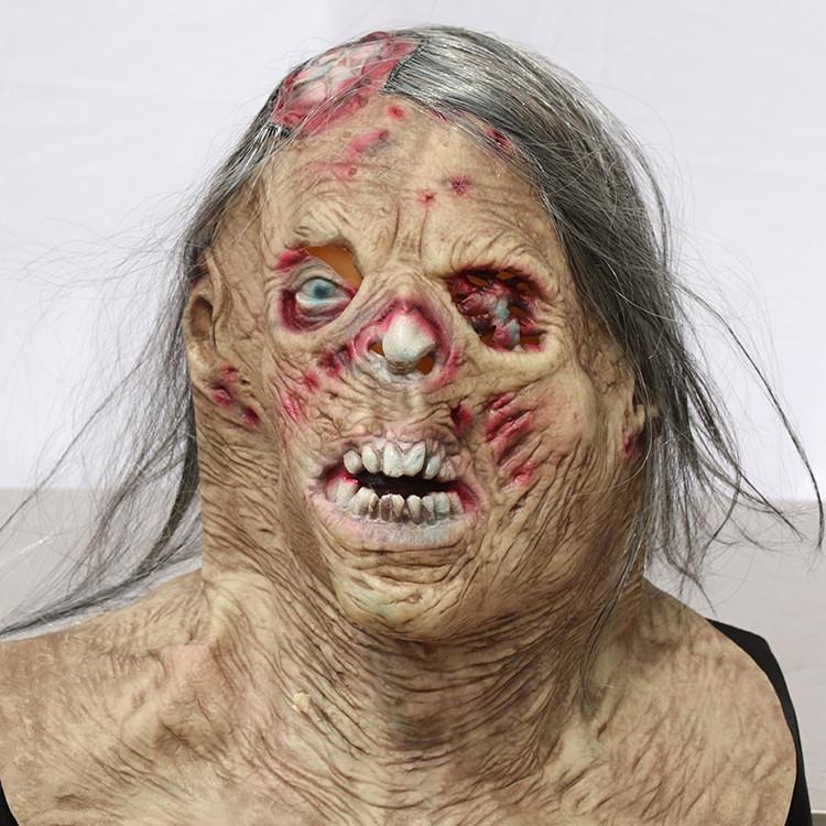 Zombie Marrow Brain Latex Mask For Halloween Cosplay And Haunted House Props