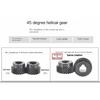 1.5M Helical Gear 45-Degree 12/13/14/15/16/17/18/19/20 Tooth Spiral Metal Gear Parallel Staggered LEFT/RIGHT