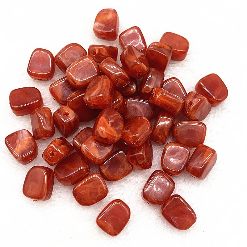10pcs 14x10x7mm Square Shape Acrylic Beads Spacer Loose Beads for Jewelry Making DIY Bracelet Earrings Accessories