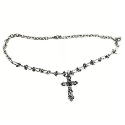 Gotický tmavý styl křížový náhrdelník s přívěskem rock punk goth módní náhrdelníky pro ženy muži design šperků mystické dárky
