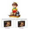 Pinocchio Bausteine Klassisches Märchen Langnasenpuppe Marionette Modell Steine Desktop Deko Kinder Pädagogisches DIY Spielzeug Geschenke