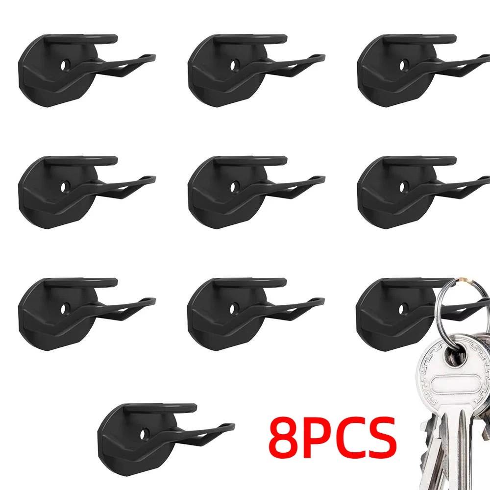8Pcs No Drilling Baseball Caps Organizer Multi-Purpose Wall Mounted Hat Rack  Home Decor