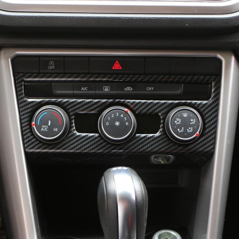 For Volkswagen VW Troc T-roc 2018-2025 LHD AC Switch Panel Trim Center Console Sticker Cover Accessories