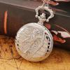 Men's Pocket Watches Vintage Bronze Pocket Watch Skeleton Skeleton Pre-Christmas Quartz Pocket Watch Chain Gift for Men and Women