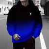 3D Digital Print Hooded Sweatshirt Men Loose Fit Casual Wear