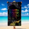 Linkin Park Print Microfiber Beach Towel Sand?Resistant Lightweight Towel For Swimming Outdoor Travel Use