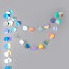 Laser Silver Moon Star Garland Banner Bedroom Wall Hanging Ornament Aldut Kids Birthday Party Decoration Banner Wedding Supplies