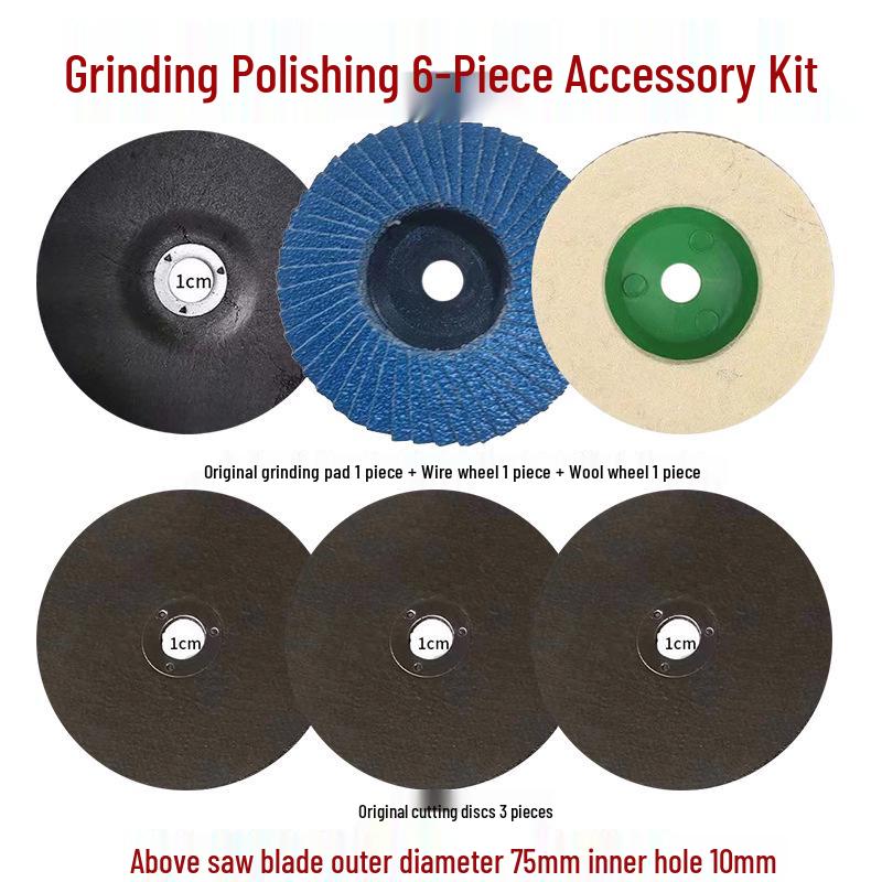 Mini 76mm (3") Angle Grinder Blade: Metal Grinding & Polishing Disc, Cutting Wheel 10mm Arbor.