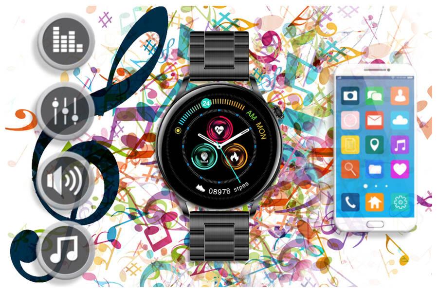 Smartwatch Rubicon Rnce81 - Wykonywanie Połączeń, Pulsoksymetr (Sr045C)