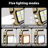 Portable Handheld Flashlight Solar Charger High-power Emergency Lighting Searchlight Waterproof Outdoor Maintenance Work Light