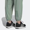 Adidas Woven Drawstring Sports Casual Pants Women Bottoms Silver-Grey Green IN9072