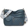 Multi-layer Crossbody Mom Bag, Large Capacity Casual Shoulder Bag, Commuting Soft Leather Shoulder Bag