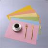 Washable Water Cup Mat Solid Color Western Food Mats New Woven Table Mats  Kitchen