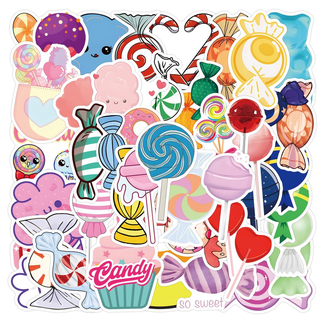55 Candy Candy Graffiti Stickers Decorate Suitcase Laptop Mobile Stickers
