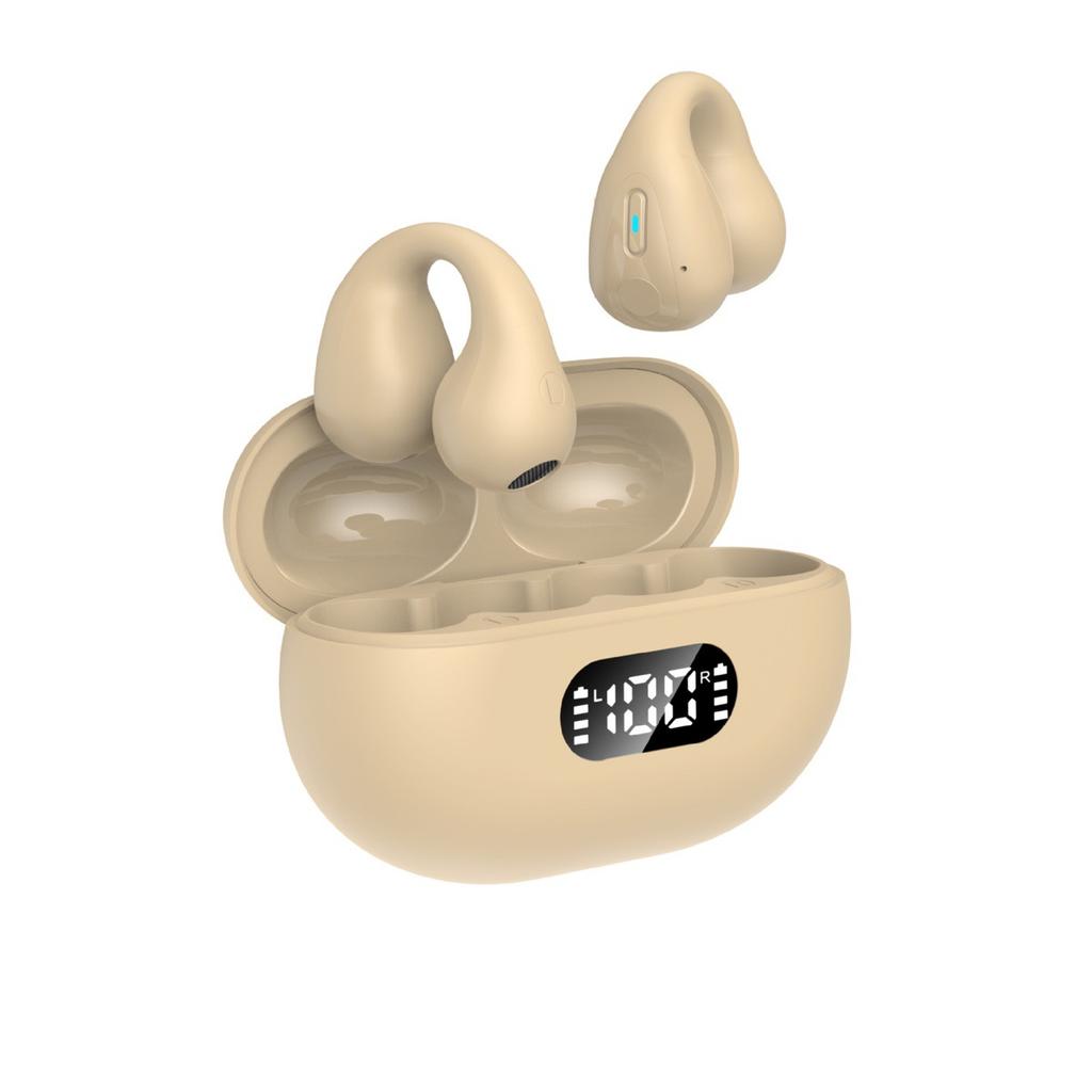 Wireless Ear Clip Bluetooth Headset Ear Clip Headset Tws Air Conduction Tws Bluetooth Headset Digital Display Ear Clip Type