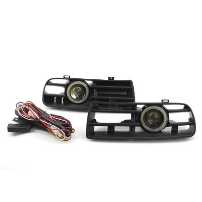 1 Pair Car Auto White Fog Light Front Bumper Grilles Replacement For VW Golf MK4 1998-2004 Angel