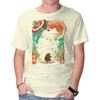 Unisex Crew Neck T-Shirt Frog Garden Graphic Short Sleeve Casual Tee
