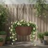 Outdoor Fabric Hanging Planters With Chains For Balcony Garden Decoration