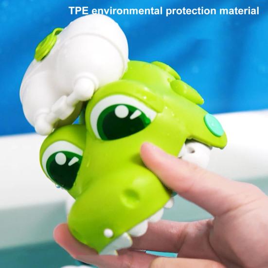 Practical Easy-using Play Bright Color Crocodile Shape Kid Water Splashing Toy Supply Sprayer