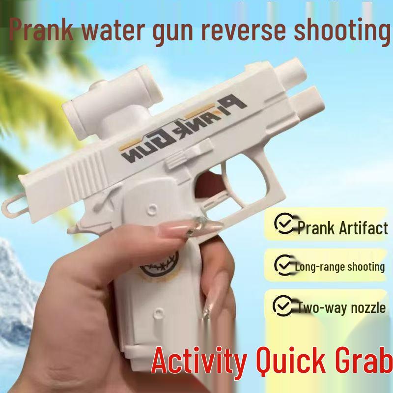 Dual-Sided Tactical Water Blaster Toy - Double-Headed Prank Gun for Hydrating Water Play