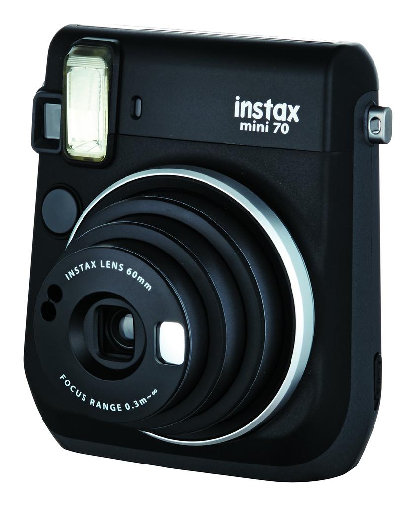 FUJIFILM Instax mini 70 Instant Black MINI 70 Camera, (INS BLACK)