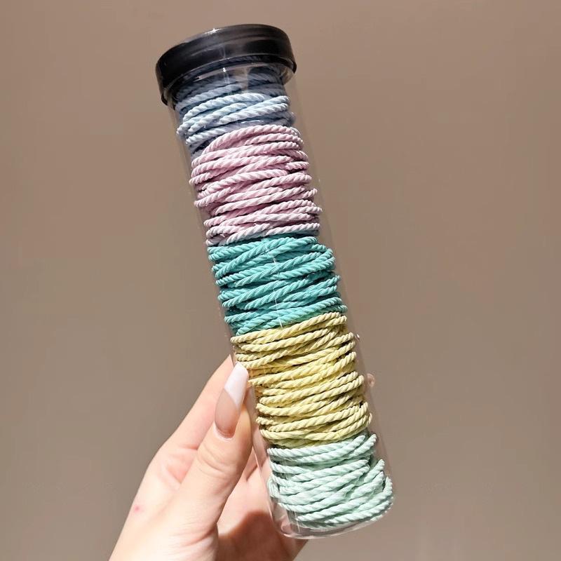 Kleiner Bär Hochelastisches Kaffee-Haargummi für Frauen und Mädchen - Langlebig, Schlicht und Elegant