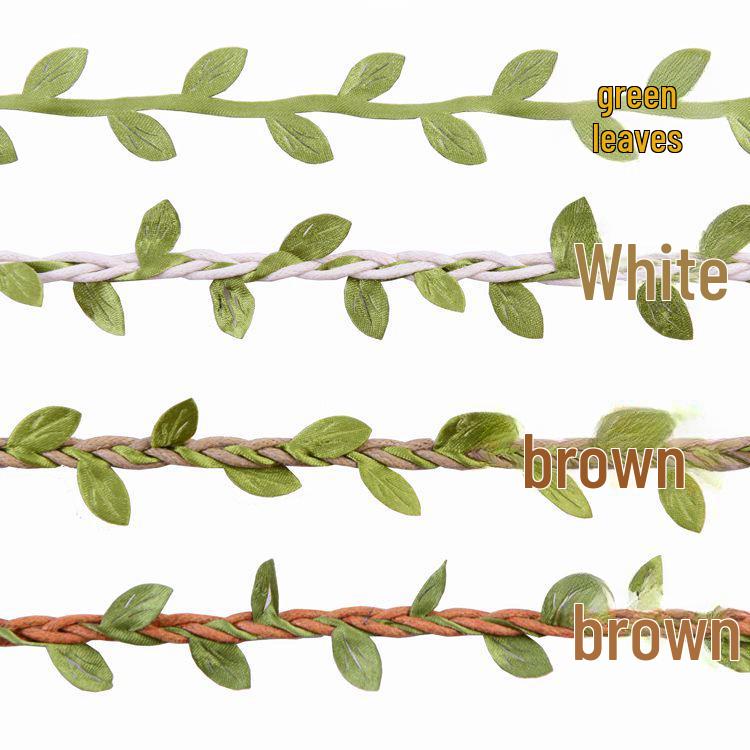 DIY Natural Leaf Vine Ribbon for Crafts and Decorations.