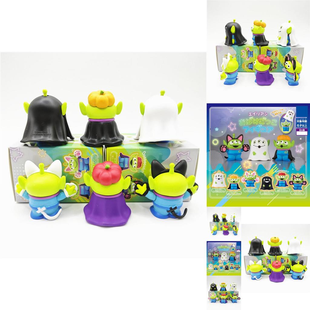 Adorable Pvc Three Eyed Ghost Figurine Blind Box Halloween Toy Model Collection